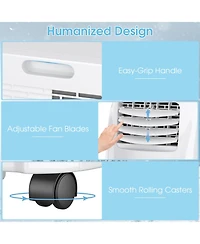Ecooso 8000 Btu Portable Air Conditioner with Sleep Mode and Dehumidifier Function