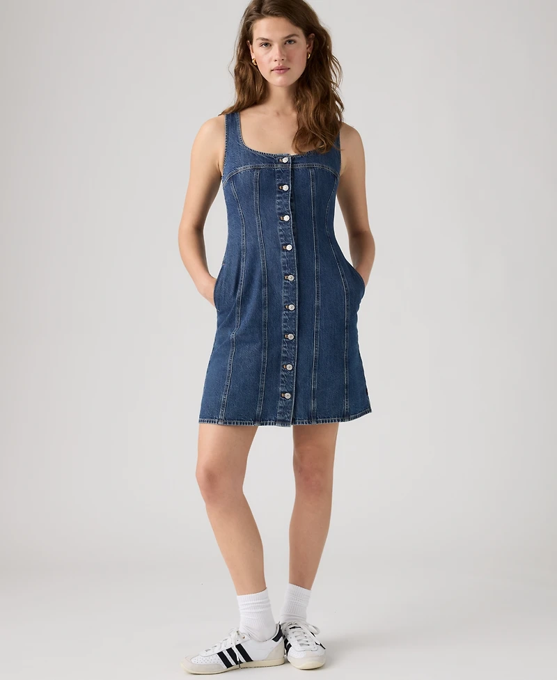 Levi's Plus Audra Square Neck Mini Tank Dress