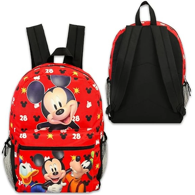 Disney Mickey Mouse School 16 Inch Backpack Goofy, Donald ages 3 Plus