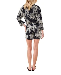 Tribal Women's Crosshatch Embroidered Pull-On Shorts