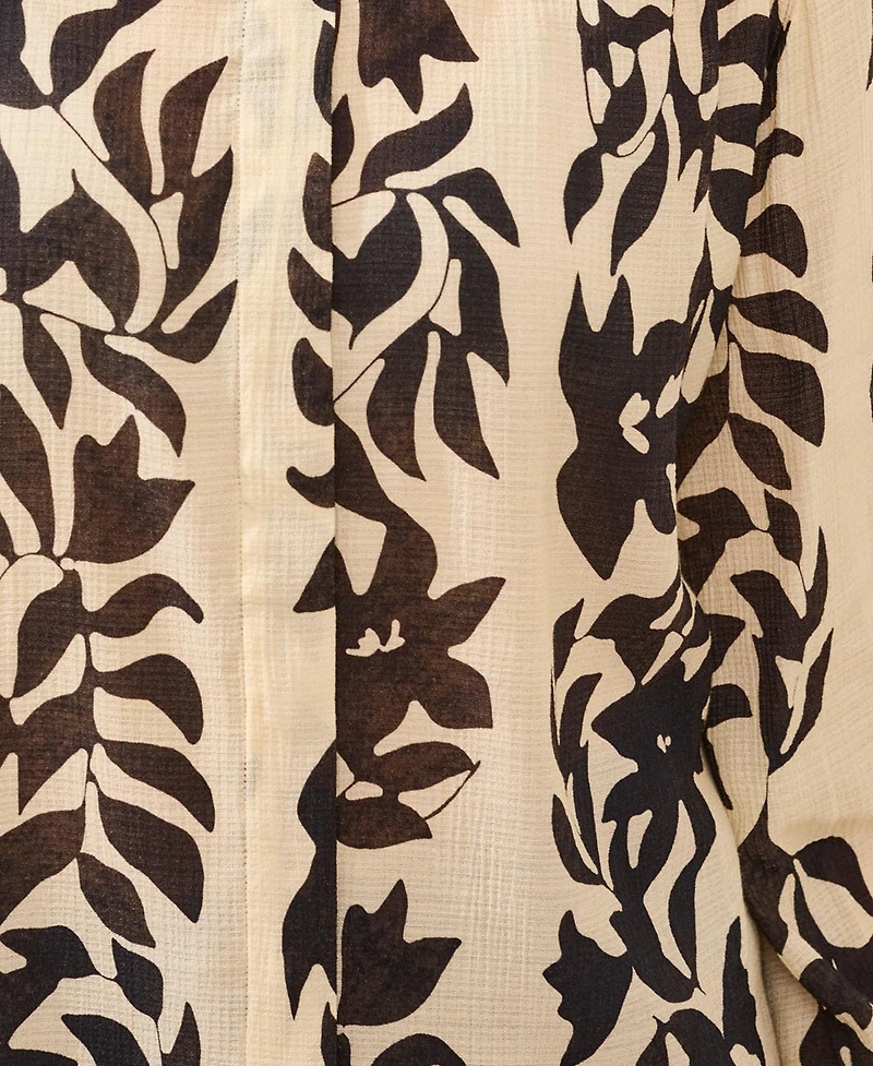 Tribal Women's Printed Woven Hidden Placket Top