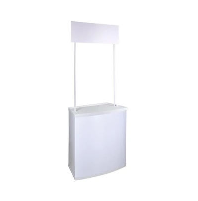 Yescom Portable Promotion Counter Table Booth Kiosk Trade Show Display Banner Stand