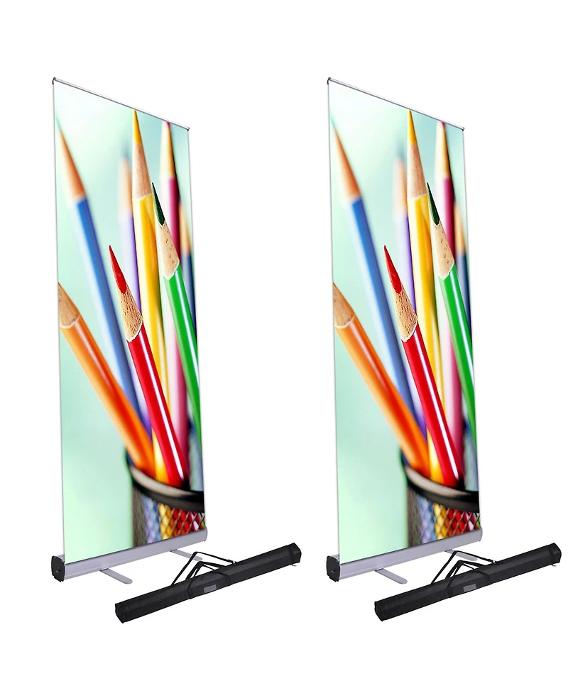 Yescom 2x Economy 33"x79" Retractable Roll Up Banner Stand Trade Show Display