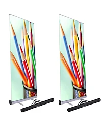 Yescom 2x Economy 33"x79" Retractable Roll Up Banner Stand Trade Show Display
