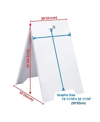 Yescom 19" x 32" A-Frame Signboard Folding Double Side Sandwich Board 6 Pack