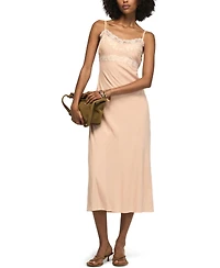 Lucky Brand Women's Simone Sweetheart Neck Midi Dress