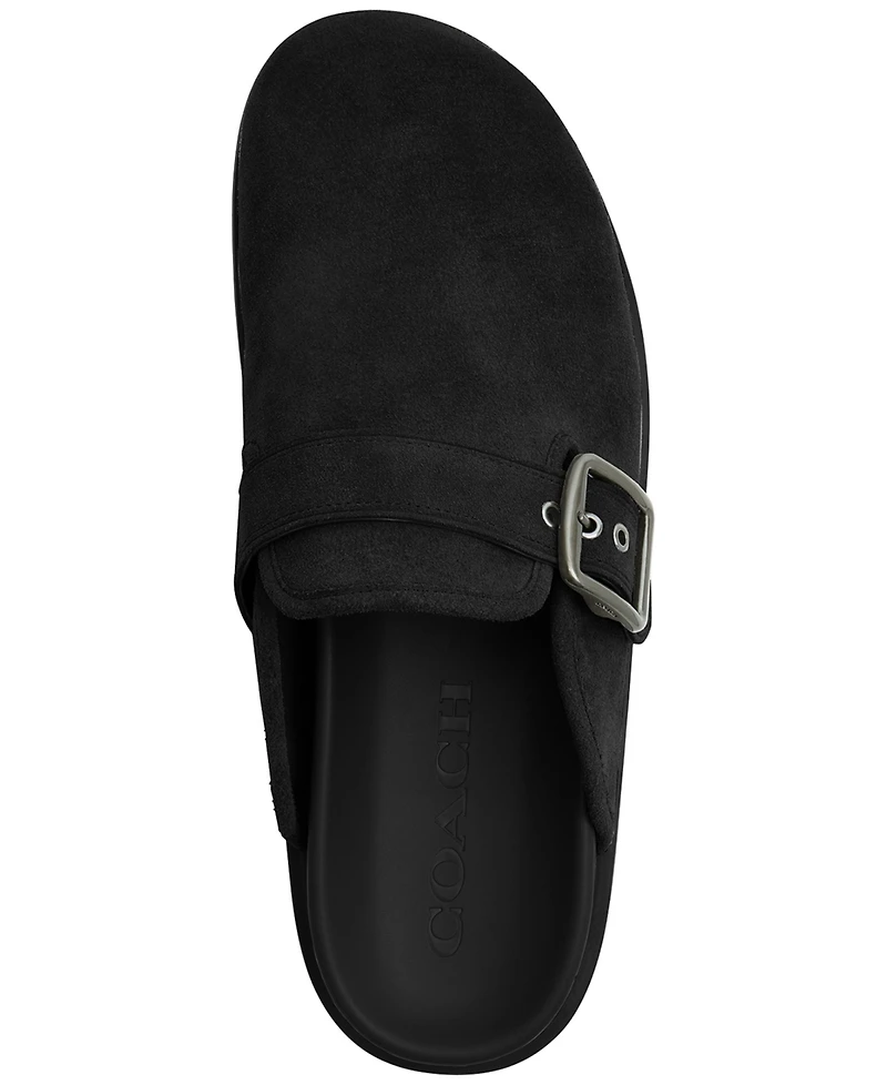 Coach Men's Buckle Slip-On Clogs