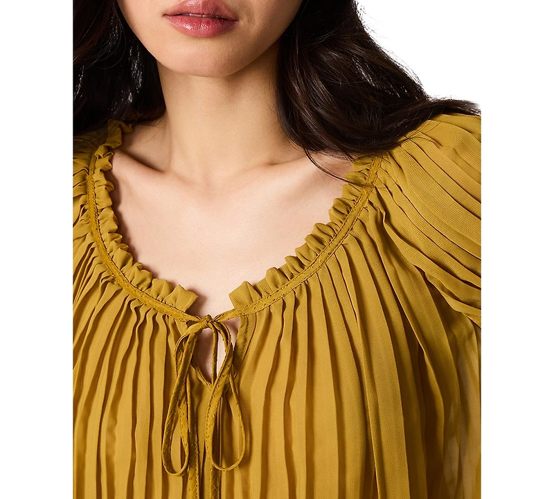 Steve Madden Women's Theodora Puff Short-Sleeve Crop Top