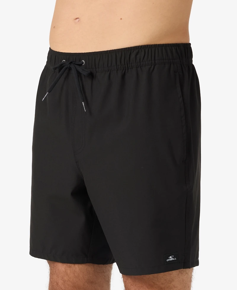 O'Neill Men's Lennox Hermosa Solid Volley Swim Trunks