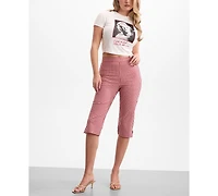 Guess Women's Marilyn Short-Sleeve Crewneck Crop T-Shirt