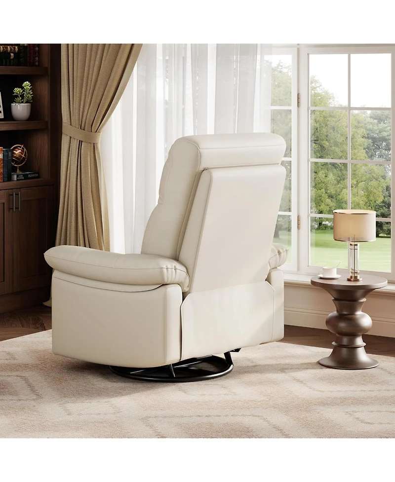 gaomon Power Recliner Chair, Usb Charging Port, Pu Leather Upholstered Fabric and Button Tufted Backrest