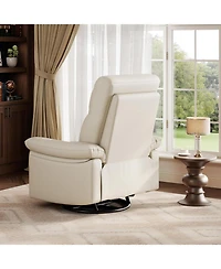 gaomon Power Recliner Chair, Usb Charging Port, Pu Leather Upholstered Fabric and Button Tufted Backrest