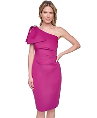 Eliza J Women's One-Shoulder Shoulder Drape Dress