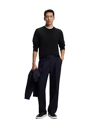 Boss by Hugo Men's Knitted Structure Cotton Sweater