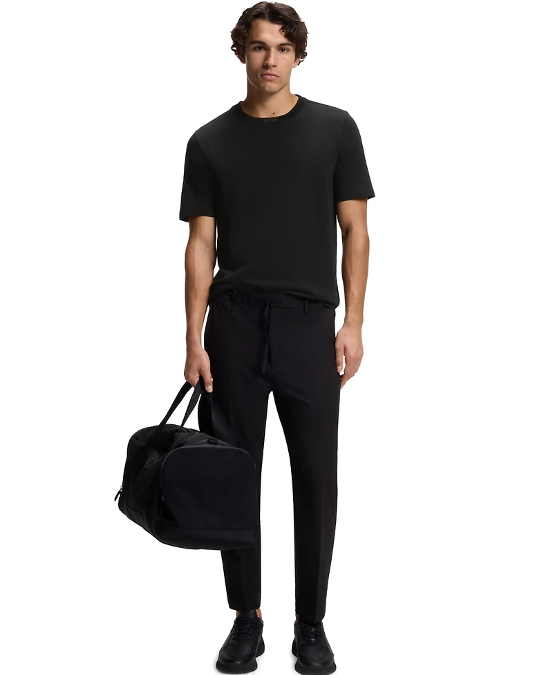Boss by Hugo Men's Contrast Stripe Cotton T-Shirt