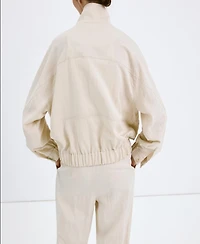 Mango Women's Lyocell Bomber Jacket