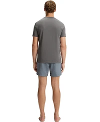 Boss by Hugo Men's Logo Print Cotton-Jersey Beach T-Shirt