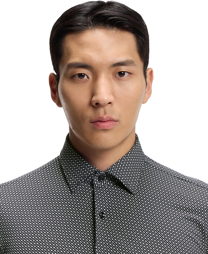 Boss by Hugo Men's Performance-Stretch Fabric Slim-Fit Dress Shirt