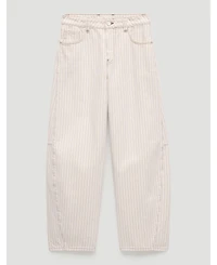 Hush Women's Bree Stripe Horseshoe Barrel Leg Jeans