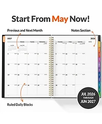 Gnuadz 2026-2027 Academic Appointment Book Quarter-Hourly Spiral Planner