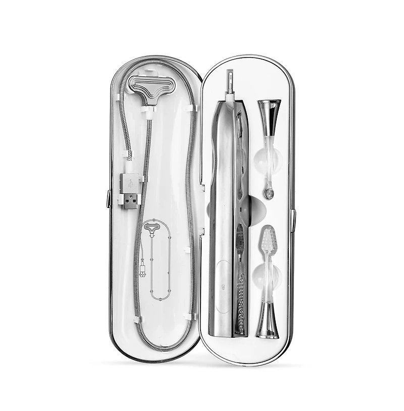 Supersmile Zina45 Deluxe Sonic Pulse Toothbrush - Silver