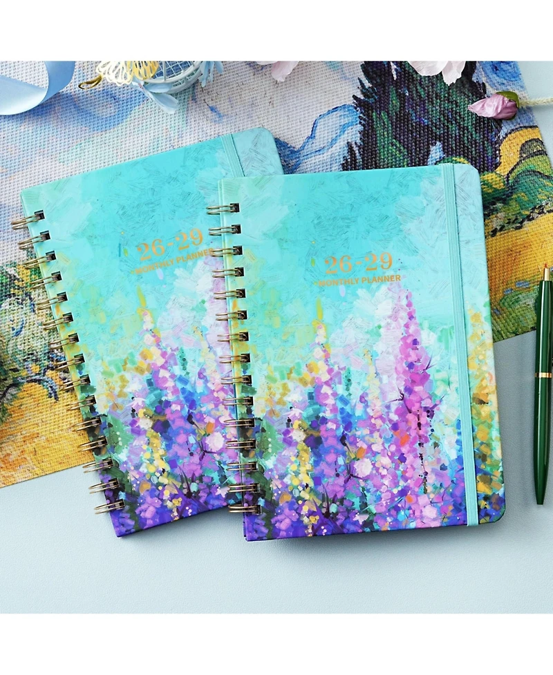Gnuadz 2026-2029 Monthly Planner 3-Year Tabs Notes Pocket