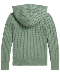 Polo Ralph Lauren Girls' 2T-6X Mini-Cable Full-Zip Sweater