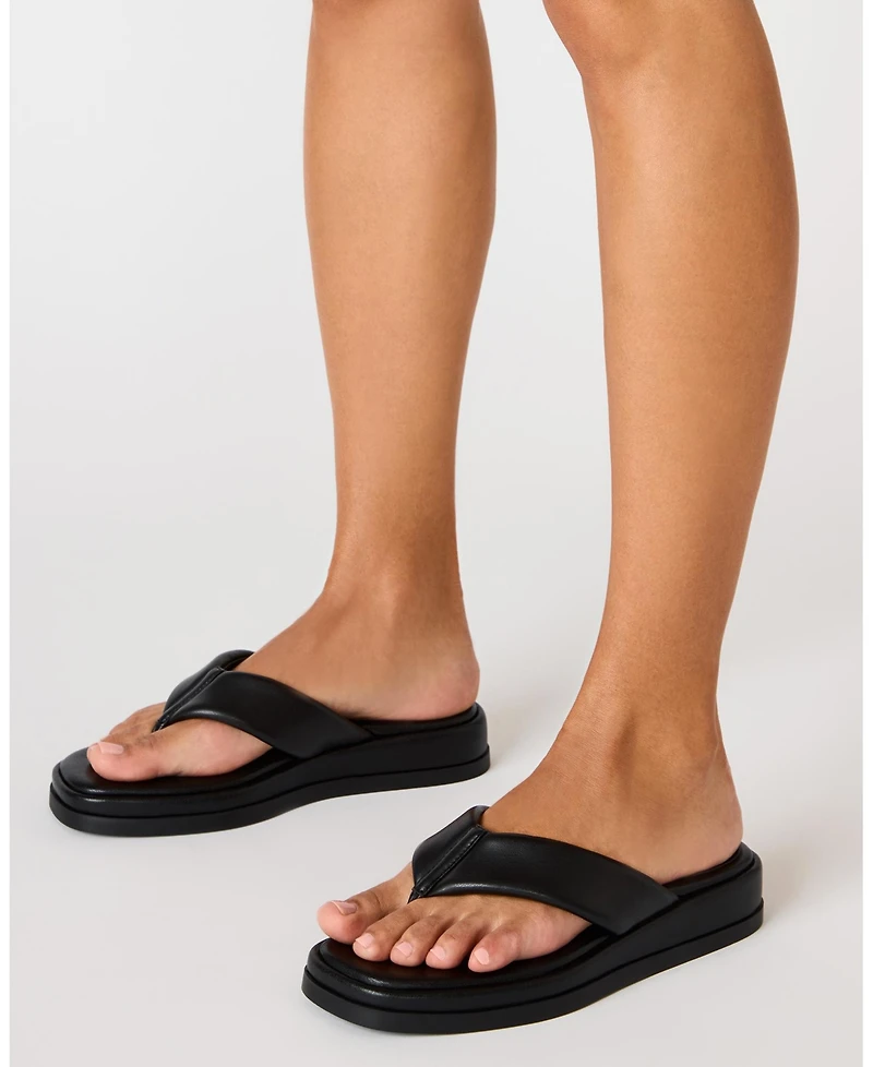 Steve Madden Women's Bella Flatform Slip-On Thong Sandals