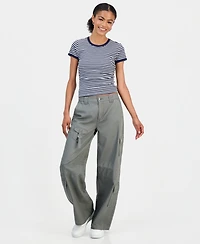 Celebrity Pink Women's High-Rise Wide-Leg Cargo Pants