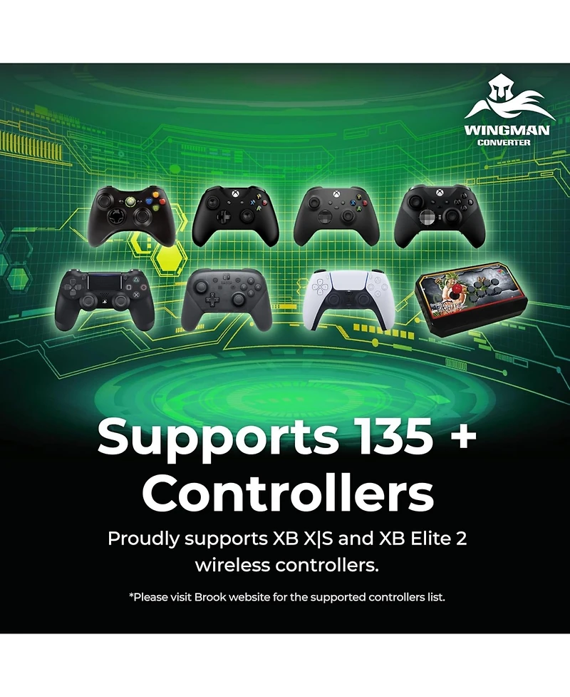 Brook Wingman XB3 Wireless Controller Adapter for Xbox Series X/S, Xbox One and Pc