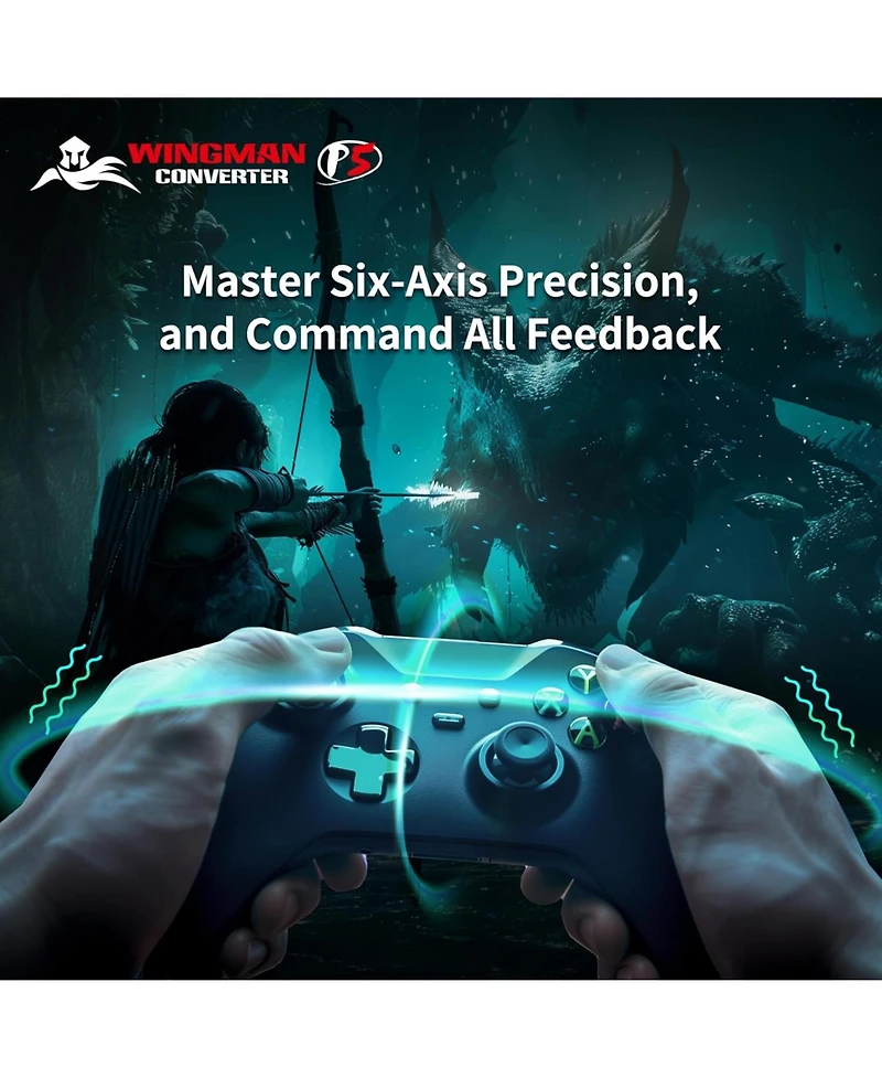 Brook Wingman P5 Wireless Controller Adapter for PlayStation 5 and Pc