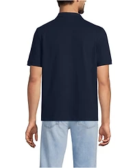 Lands' End Big & Tall Short Sleeve Performance Mesh Pique Polo