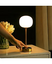 Natalia Modern Minimalist Iron Rechargeable Integrated Led Table Lamp