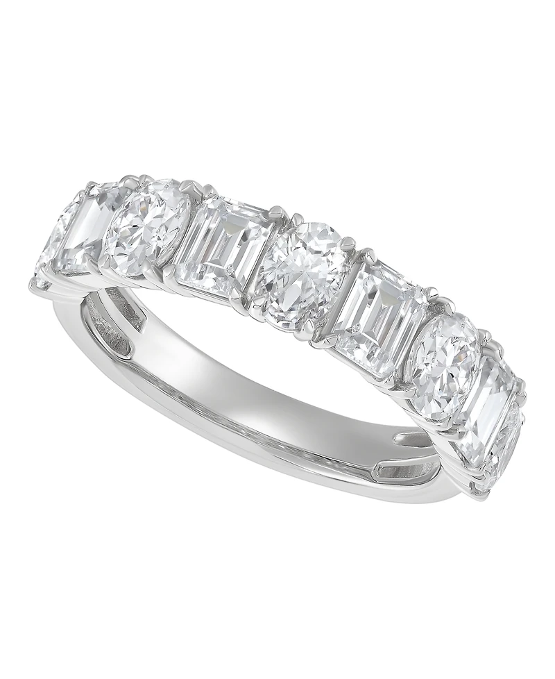 Macy's Igi Certified Lab Grown Diamond Band Ring (3 ct. t.w.) 14k White or Yellow Gold