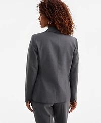 Kasper Women's Machine Washable Bi-Stretch One-Button Blazer, Regular & Petite
