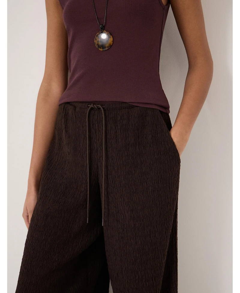 Hush Women's Aria Textured Jersey Wide Leg Pants