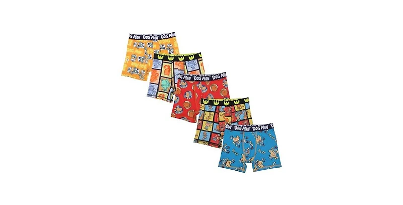 Dog Man Little Boys Fun All-Over Print Boxer Briefs (5