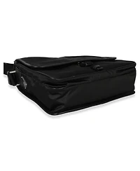 Pre-Owned Prada Black Nylon Saffiano Logo Buckle Messenger Bag
