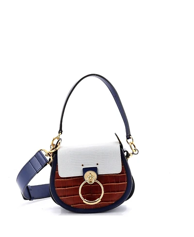 Pre-Owned Chloe Small Tess Bag and Embossed Leather