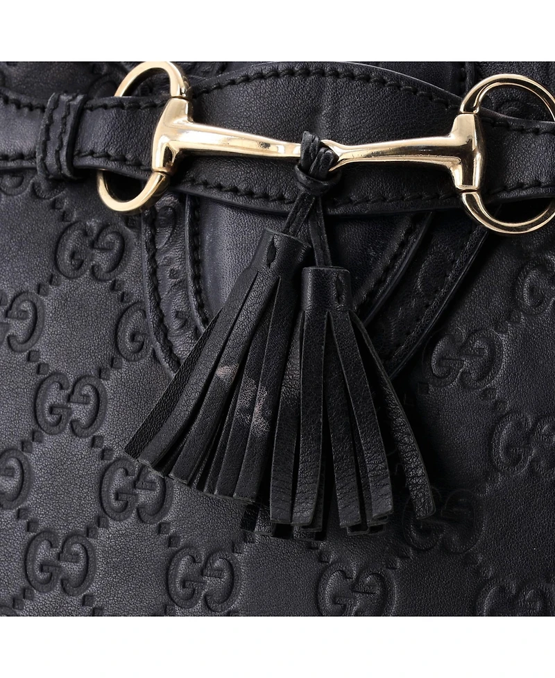 Pre-Owned Gucci Large Emily Chain Flap Shoulder Bag Guccissima Leather