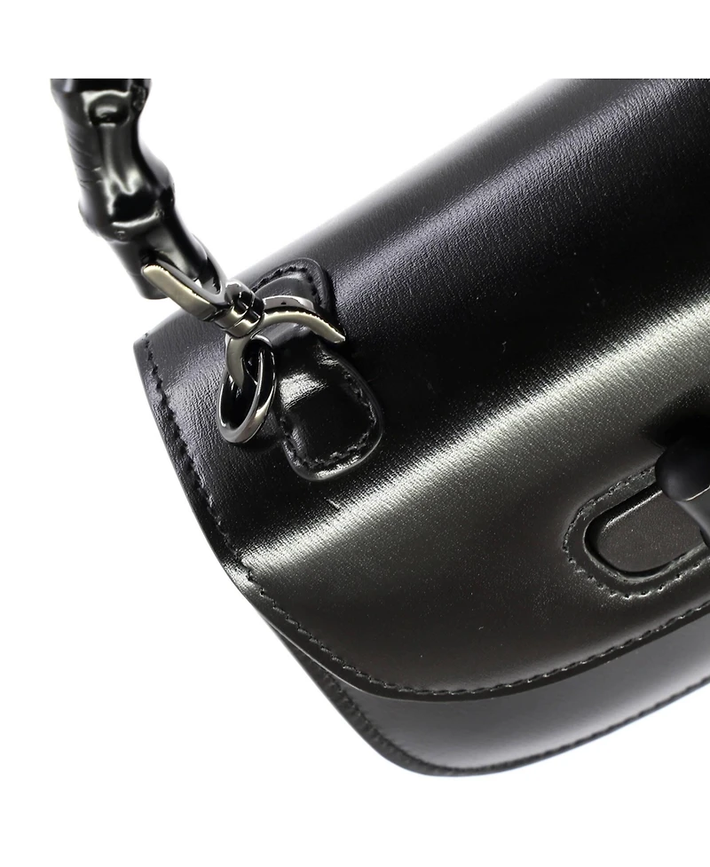 Pre-Owned Gucci Mini Bamboo 1947 Top Handle Bag Leather