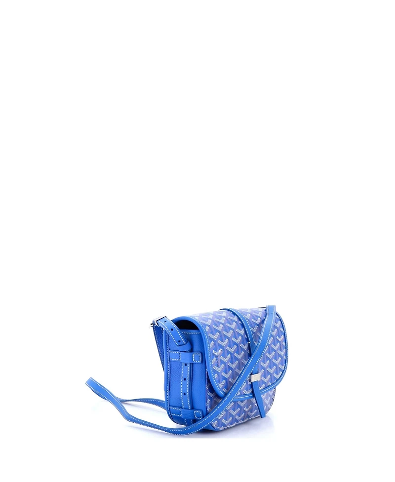 Pre-Owned Goyard Pm Belvedere Iii Messenger Bag Coated Canvas with Leather