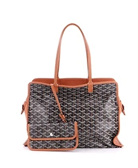 Pre-Owned Goyard Pm Hardy Pet Carrier Coated Canvas