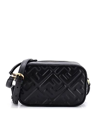 Pre-Owned Fendi Mini Camera Case Bag Zucca Embossed Leather