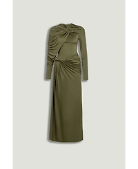 Nocturne Women's Draped Long Sleeve Maxi Dress