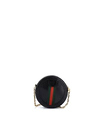 Pre-Owned Gucci Mini Ophidia Round Shoulder Bag Leather