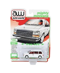 Auto World 1/64 1989 Plymouth Voyager Replica Turbo, Mighty Minivans Series