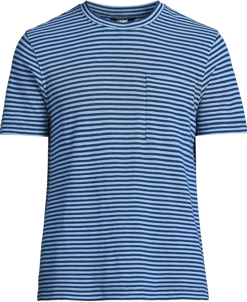 Lands' End Men's Short Sleeve Cotton Linen Tee