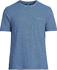 Lands' End Men's Short Sleeve Cotton Linen Tee