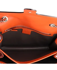 Pre-Owned Gucci Medium Interlocking Shoulder Bag Patent